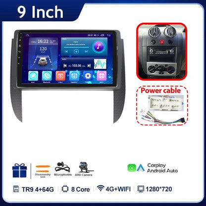 TDARRM For CHEVROLET Aveo 2004-2010 Android 9inch Car Radio GPS Navigation Multimedia Player  Carplay Video Player Head Unit