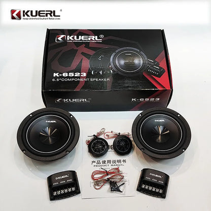 Car Audio Modified Front Door Two-Way Speaker 6.5 Inch Set DC-12V Max Power 160w RMS 40w Car Interior Professional Speaker