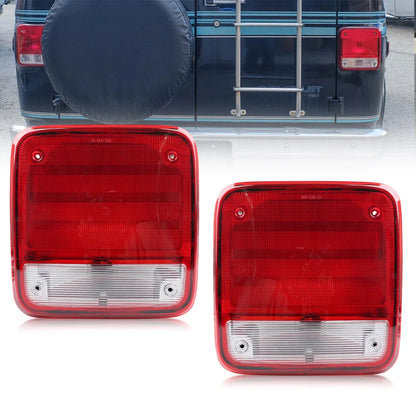 2Pcs  Rear Tail Lights Housings For 85 86 87 88 89 90 91 92 93 94 95 Chevy G20 G30 & GMC G1500 G2500 G3500 No Bulb/Socket