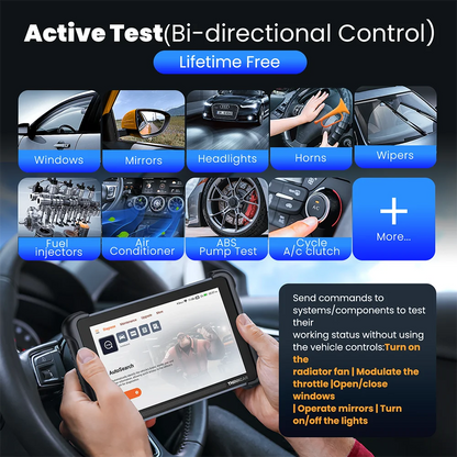 THINKSCAN 689BT Lifetime Free Auto Scanner Profession Full System 34 Reset ECU Coding Bidirectional OBD2 Car Diagnostics Tools