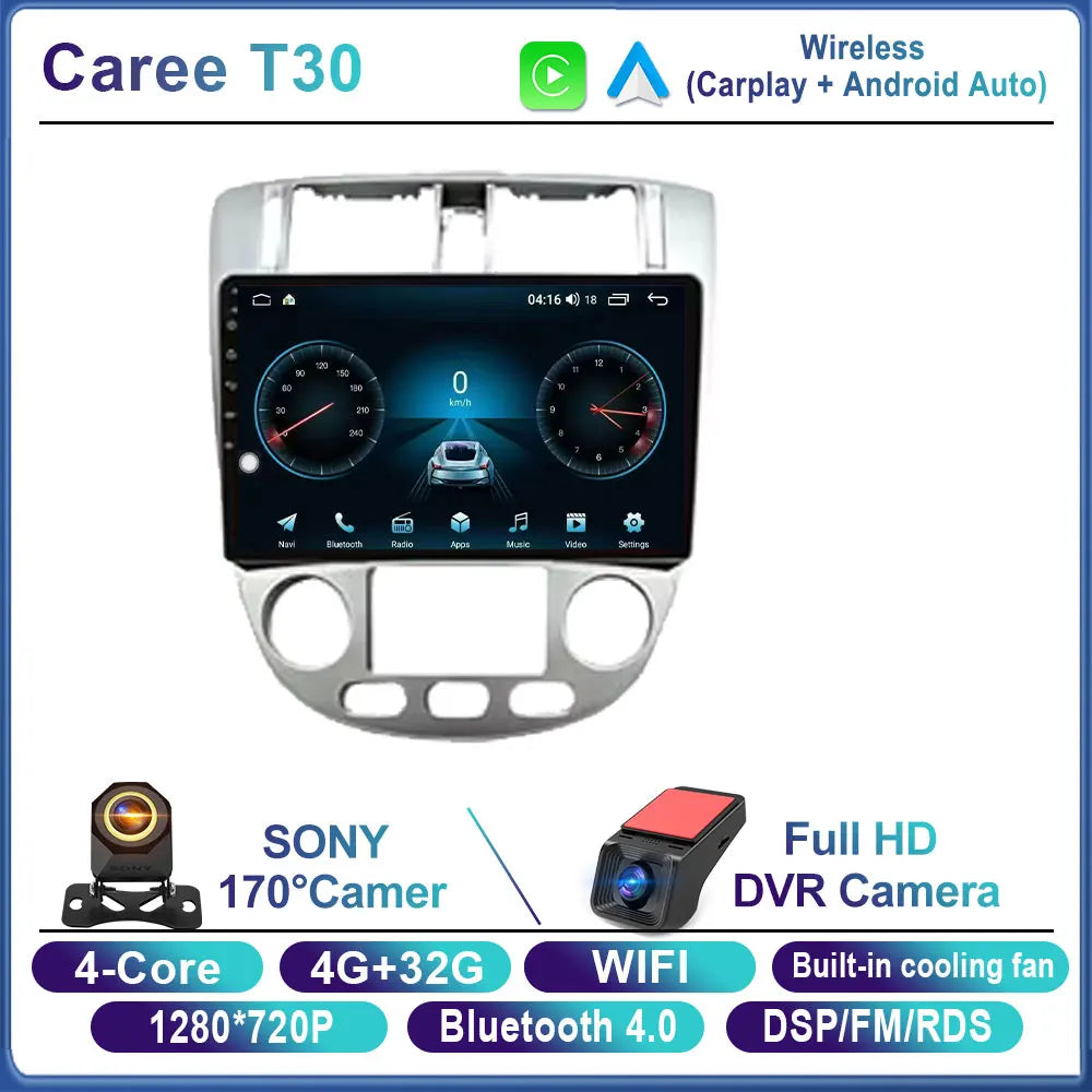 Android 14 Car Radio For Chevrolet Lacetti J200 For Buick Excelle Hrv For Daewoo Gentra 2 Carplay Stereo gps 4G WIFI BT No 2Din