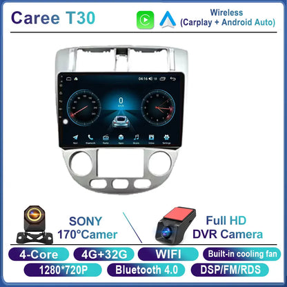 Android 14 Car Radio For Chevrolet Lacetti J200 For Buick Excelle Hrv For Daewoo Gentra 2 Carplay Stereo gps 4G WIFI BT No 2Din