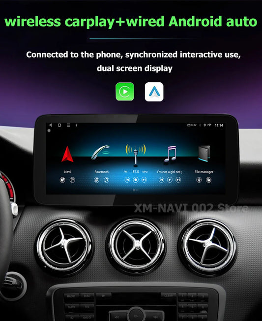 Car Radio Multimedia Android 14 For Mercedes Benz E Class W212 2009-2015 Auto Navigation GPS WIFI 4G Wireless CarPlay DSP Stereo