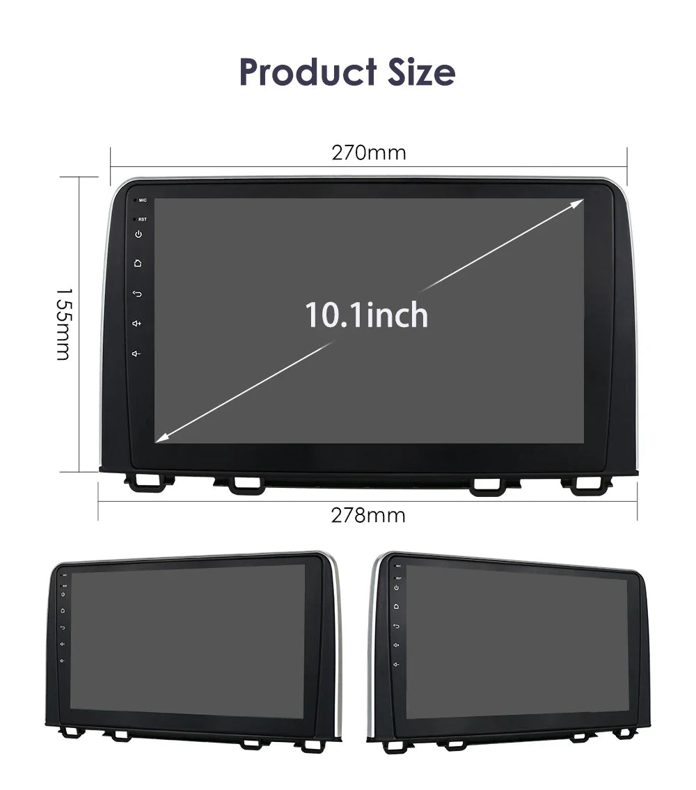 Hizpo Car Stereo Radio For Honda CRV CR-V 2017 - 2021 Multimedia Player Navigation GPS Carplay 2 Din Android Head Unit Wifi DSP