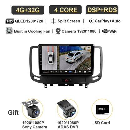 12G+256G  For Infiniti  G4 G25 G35 G37 2006 - 2013 Car Radio Multimedia Video Player Navigation GPS Android Carplay No 2 Din DVD