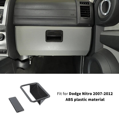 ABS Interior Central Control Steering Wheel Reading Light Decoration Cover For Dodge Nitro 2007-2012 Car Interior Accessories