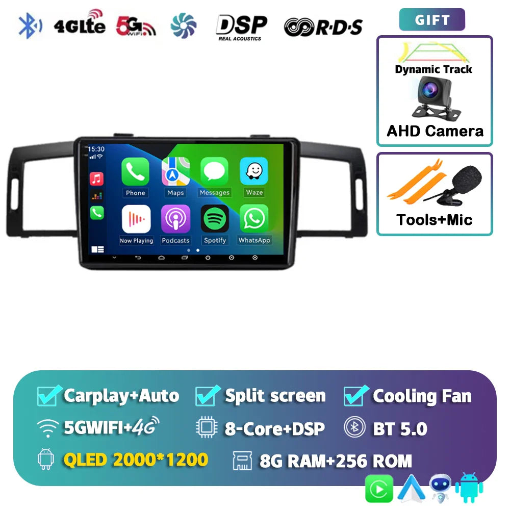 Android 14 Car Radio Multimedia Player For Infiniti M35 2003-2010 NISSAN FUGA 2005-2010 Auto Carplay Car Stereo wifi+4G Ai voice