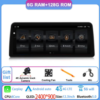 12.3 Inch Android 14 For GMC Yukon Chevrolet Tahoe Silverado 2007 - 2013 Car Radio Multimedia Player GPS Head Unit Auto StereoBT