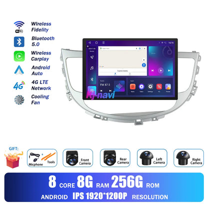 13.1Inch Android Auto Car Radio For Hyundai Rohens Genesis 2008 - 2013 Multimedia Player GPS Navigation BT Carplay 4G Wifi