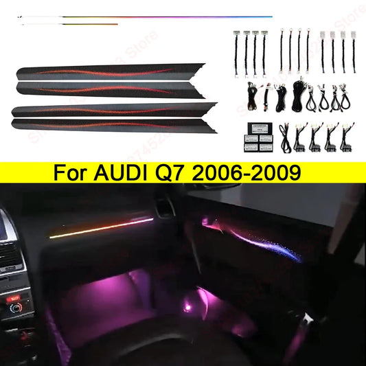 30 Colors Ambient light for audi Q6 2023-2024 Q7 2006-2019 Q8 2019-2024 Interior Atmosphere Light Original car MMI knob control
