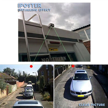 iPoster Dual Lens White Reversing Camera RV Backup Camera Twin Adjustable angle Lens Rear View CCD Camera for Truck Bus