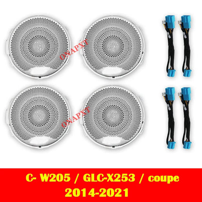LED For Benz C/GLC Coupe W205 X253 C43 C63 C200 C180 Car Decorative Lamp MB Nozzle Air Vent 3D Tweeter Speaker Ambient Light