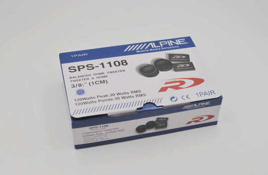 2PCS ALPINE SPS1108 Car Stereo Speakers Music Soft Dome Balanced Car Tweeters 180W Car Audio Silk Film Speaker Boxes High-Pitche