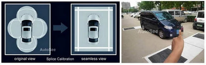 suit original OEM monitor 2020 for Dodge RAM 360 camera bird eye 3D Panorama view front rear backup Surround parking reverse kit