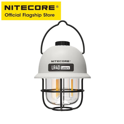 NITECORE 2-in-1 LR40 Camping Light Power Bank 100 Lumen 3 Light Sources Portable LED USB-C Rechargeable Camping Tent Lantern