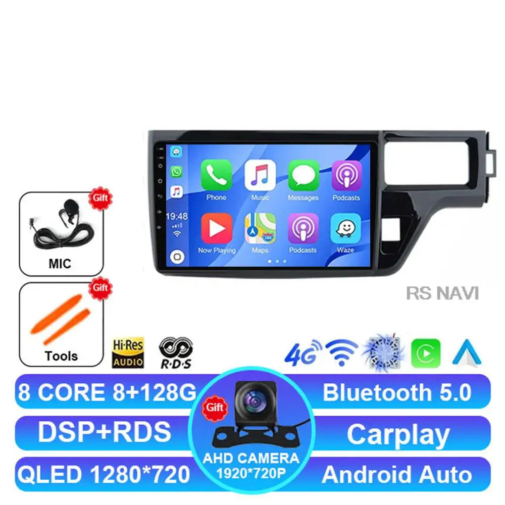 Android 14 Car Radio For Honda Stepwgn 5 2015 - 2021 4G LTE DSP Navigation BT Viedo Player DVD Wireless Carplay Auto 2 DIN GPS