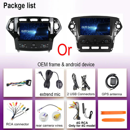 Autostereo 14 For Ford Mondeo MK4 2007-2014 Car Multimedia Video Player GPS Navigation Radio Android 13 Auto Carplay No 2Din DVD