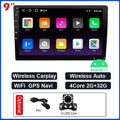 ESSGOO 2 Din Android Car Radio Automotive Multimedia Wireless Carplay GPS Stereo For Volkswagen Nissan Hyundai Kia Toyota Ford