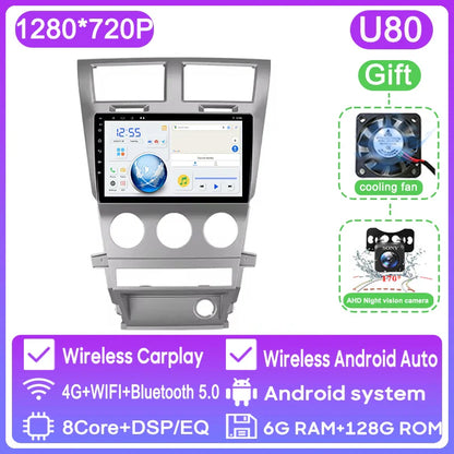 Car Radio Carplay For Dodge Avenger JS 2007 - 2010 For Dodge Nitro 2006 - 2011 Navigation GPS Android Auto Multimedia Player BT
