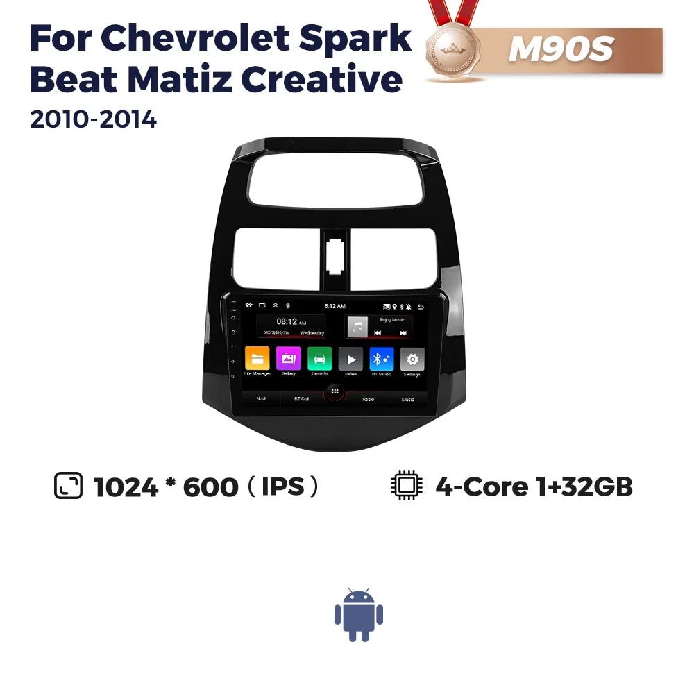Navifly Android Car Radio For Chevrolet Spark Beat Matiz Creative 2010-2014 Navigation GPS Multimedia Video Player DSP RDS WIFI