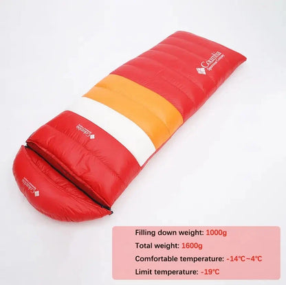 White Goose Down Sleeping Bag for Tourism Hiking Camping Emergency Sleeping Bag Trekking Supplies Sleeping Bag Nature Hike