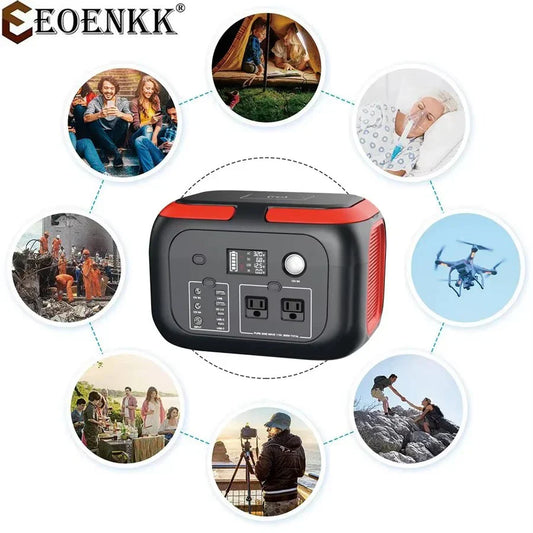Portable Power Station 600W Outdoor Charging Solar Generator 135200mAh for Mobile Phone Laptop Camping