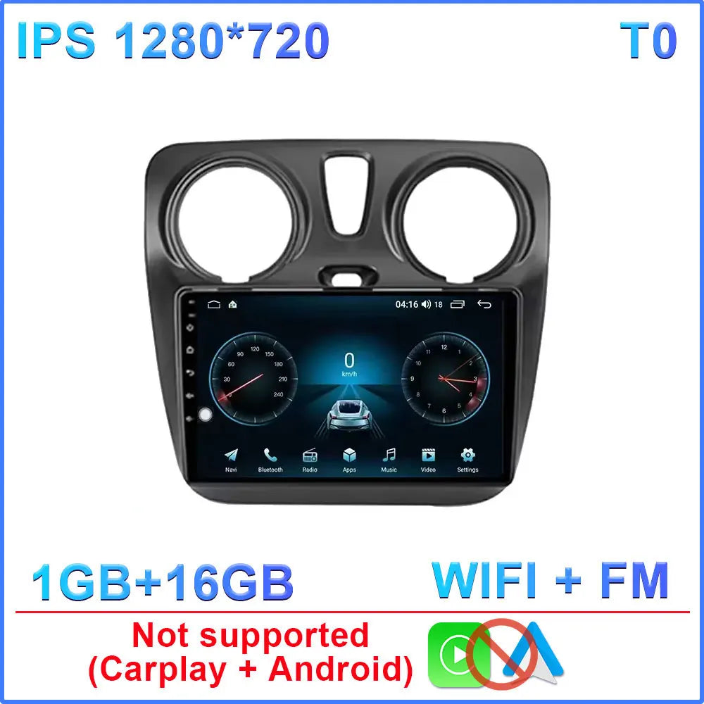 Car Radio For Renault Lodgy Dacia Dokker 2012 - 2020 Autoradio 4G WIFI GPS Car Video Multimedia Automotive Carplay Android Auto