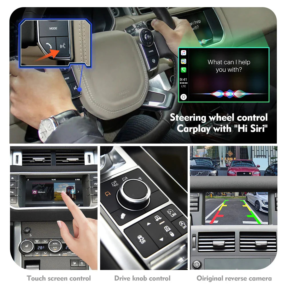 ISUDAR Carplay Module For Land Rover/Range Rover/Evoque/Discovery 4 Jaguar/XE/XF Android Auto Car Play Adapter Box Stereo System