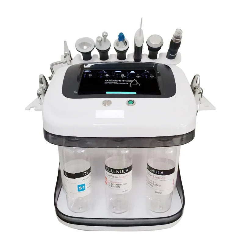 The New 10 In 1 Aqua Peeling Lift Skin Bubble Moisturizer Oxygen Machine Skin Care Cleansing Facial Dermabrasion Equipment