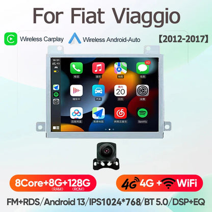 For Fiat Viaggio/Ottimo Dodge Dart 2012~2017 8Core Carplay Android13 Radio Car GPS Multimedia Player Stereo Screen Audio Navigat