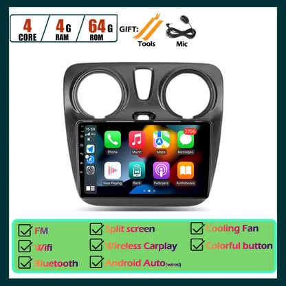 Carplay Android Auto Touch Screen For Renault Dokker For Lodgy Dacia 2012 - 2020 Automotive Multimedia Player Car Accessories