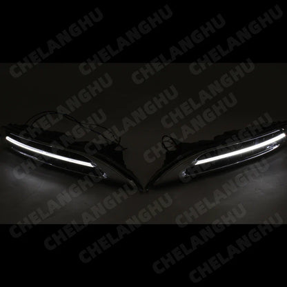 DRL For Porsche Cayenne 2011 2012 2013 2014 Front Bumper LED Daytime Running Light Car Accessories 95863118100  95863118200