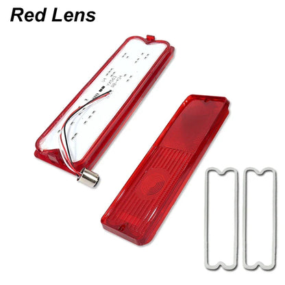 Red LED Car Rear Tail/Brake Lights Taillamp Assemblies For Chevy & GMC Trucks (Fleetside/Wideside) 1967 1968 1969 1970 1971 1972