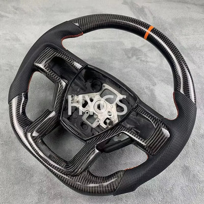 for Ford Raptor F150 2017 2022 2018 2019 2020 Carbon Fiber Heated Steering Wheel Car Carbon Accessories