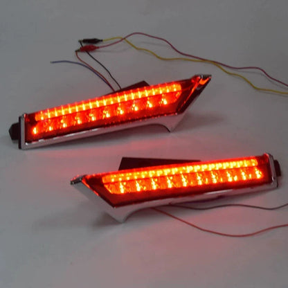 Pair For Nissan X-trail X trail Rogue 2014 - 2019 LED DRL Rear Bumper Tail Light Fog Lamp Brake Lights Signal Lamp