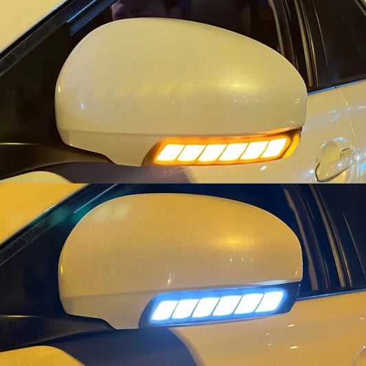 FOR Prius Wish Myvi Crown REIZ  Side Mirror Signal Blinker dynamic blue light white light yellow fluorescent lamp welcome light