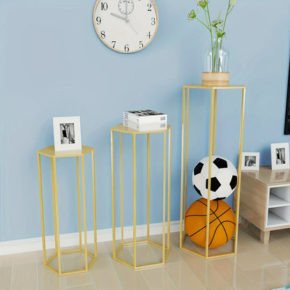 Large 6-sided 3-piece Storage Rack, Vase Decoration Bottle, Home Decoration, Party Decoration, Placing Cakes, Bouquets