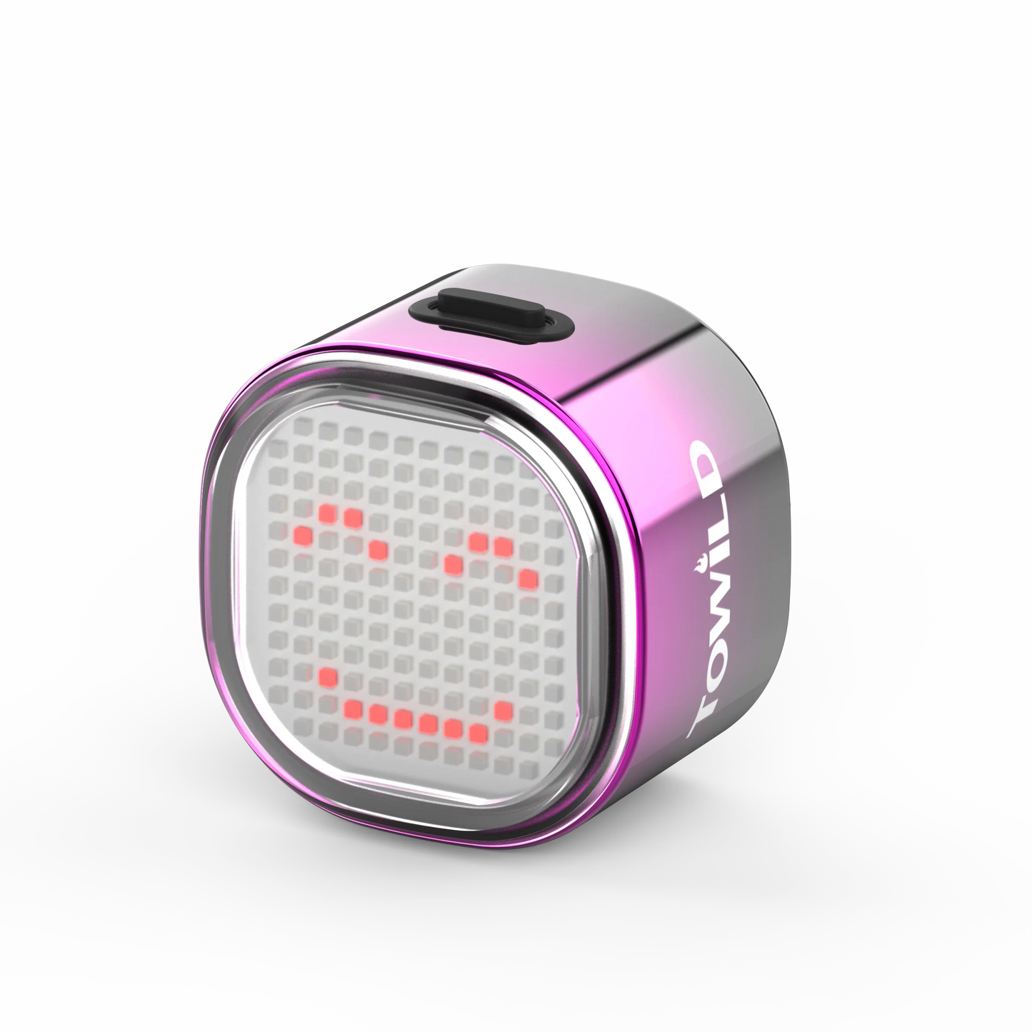 TOWILD TL08 Intelligent Expression Taillight 140 Led Braking Sensor Bluetooth Bike Rear Light Customizable Bicycle Taillights