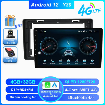 Car DVD Android 14 Radio Stereo For Citroen C2 C3 2001 2002 2003 -2010 Auto Multimedia Video Player GPS Navigation NO 2Din WIFI