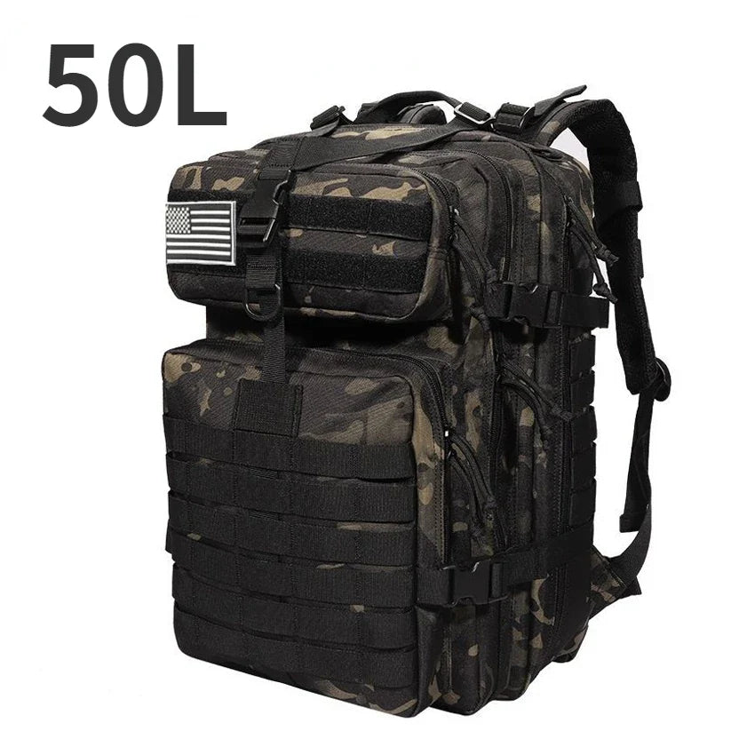 50L/30L Camo Bag Men Tactical Backpack Molle Bag Out Bag Waterproof Camping Hunting Backpack Trekking Hiking
