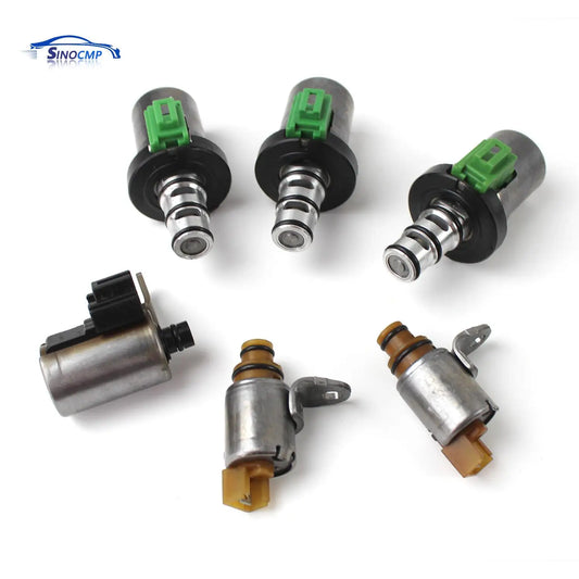 48420K-R 4F27E FN4A-EL 6 PCS 5-Speed Transmission Solenoid Kit Engine Auto Parts For 2000-2012 Ford Focus Mazda 2 3 5 CX-7 MPV
