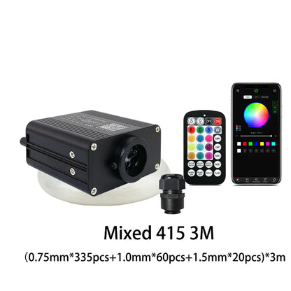 DC12V Car Starry Sky Car Fiber Optic Light  APP 16W RGBW Twinkle Car Roof Fiber Optic Light Star Roof Interior Atmosphere Light