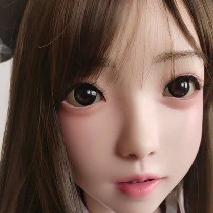 Estartek 1/1 Custom Silicone Doll Beauty Head Sculpt Mandy with Oral Mouth for Real Size Doll Sence DIY M16
