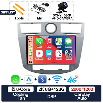 Android 15 Car Radio For Chrysler Sebring 3 JS Cirrus 2007 - 2010 GPS NAVI Multimedia Stereo Video Player 4G LTE 5G WIFI QLED BT