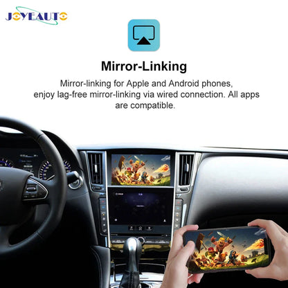 JoyeAuto for Infiniti 2015-2019 Q50 Q60 Q70 Q50L QX50 Wireless Apple CarPlay Android Auto Retrofit Mirror-Link AirPlay  YouTube