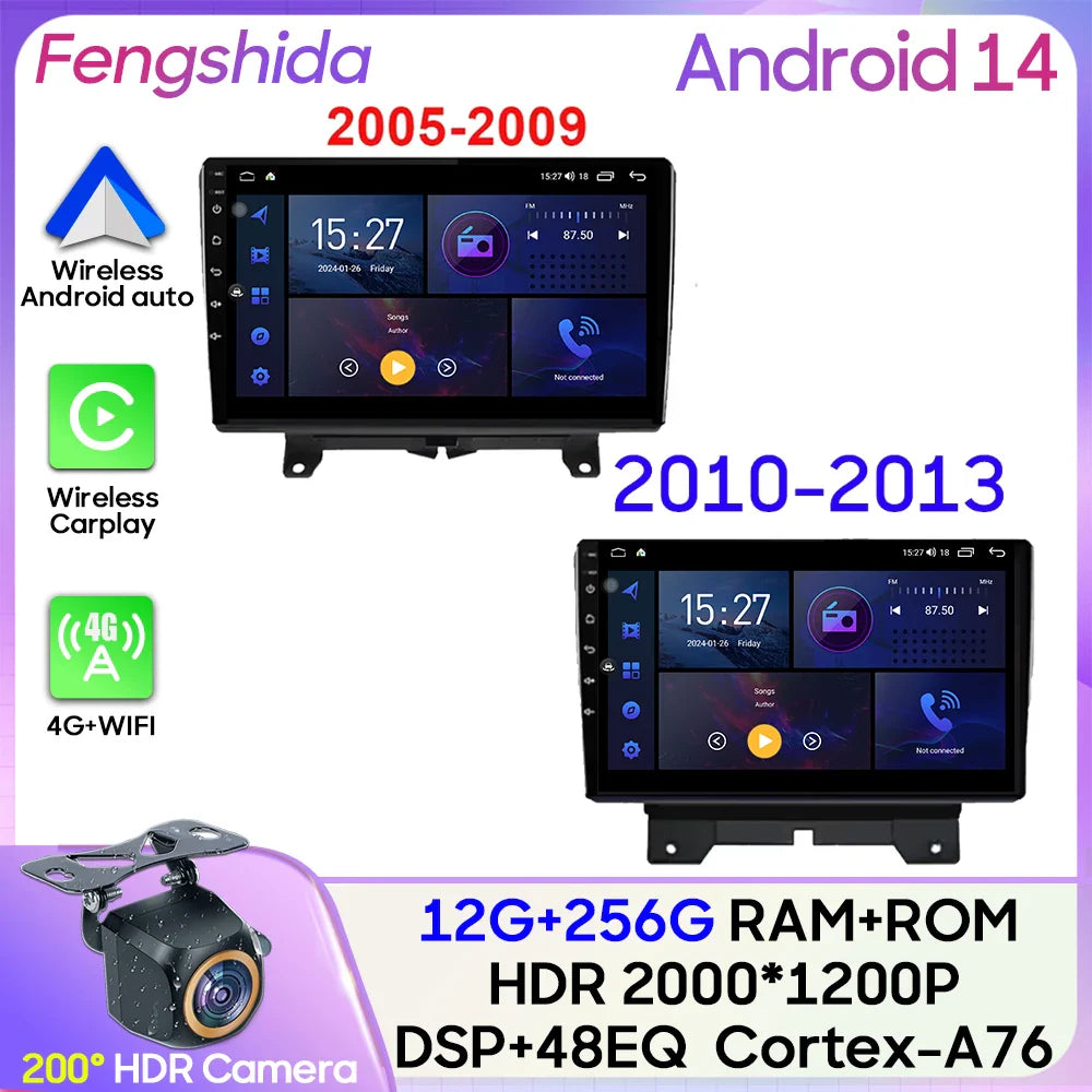 Car Radio Carplay For Land Rover Range Sport 2005 2006 2007 2008 2009  Multimedia Player GPS Navigation Android Auto 5G Wifi