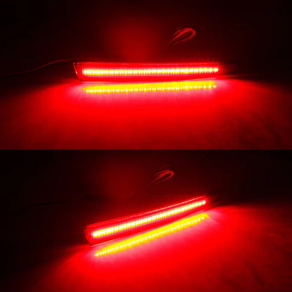 Smoked / Red Lens Red LED Rear Bumper Reflector Tail Lights For Cadillac ATS/XT5, For Chevrolet Camaro/Traverse, For Pontiac G8