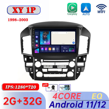 Android 11 Car Radio For Lexus RX300 Toyota Harrier 1998-2003 2004 2005 GPS Navigation Multimedia Carplay DSP For Tesla Style