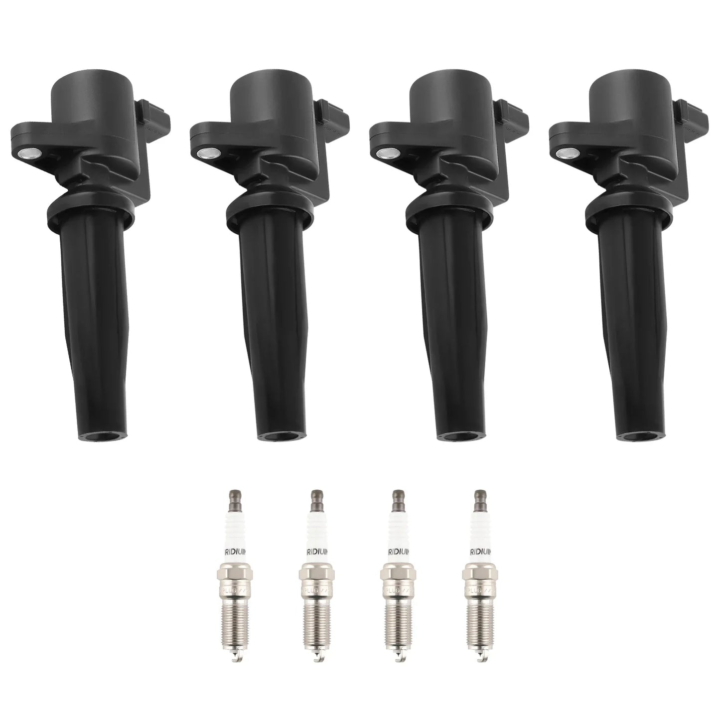 4 Ignition Coils & Spark Plugs For Lincoln Mercury Ford 2.0L/2.5L L4 UF621 5019