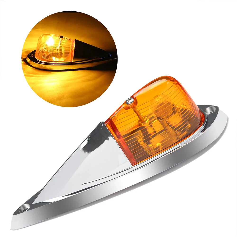 5pcs Truck SUV trailer trailer roof light yellow amber platinum color marker light LED roof warning light